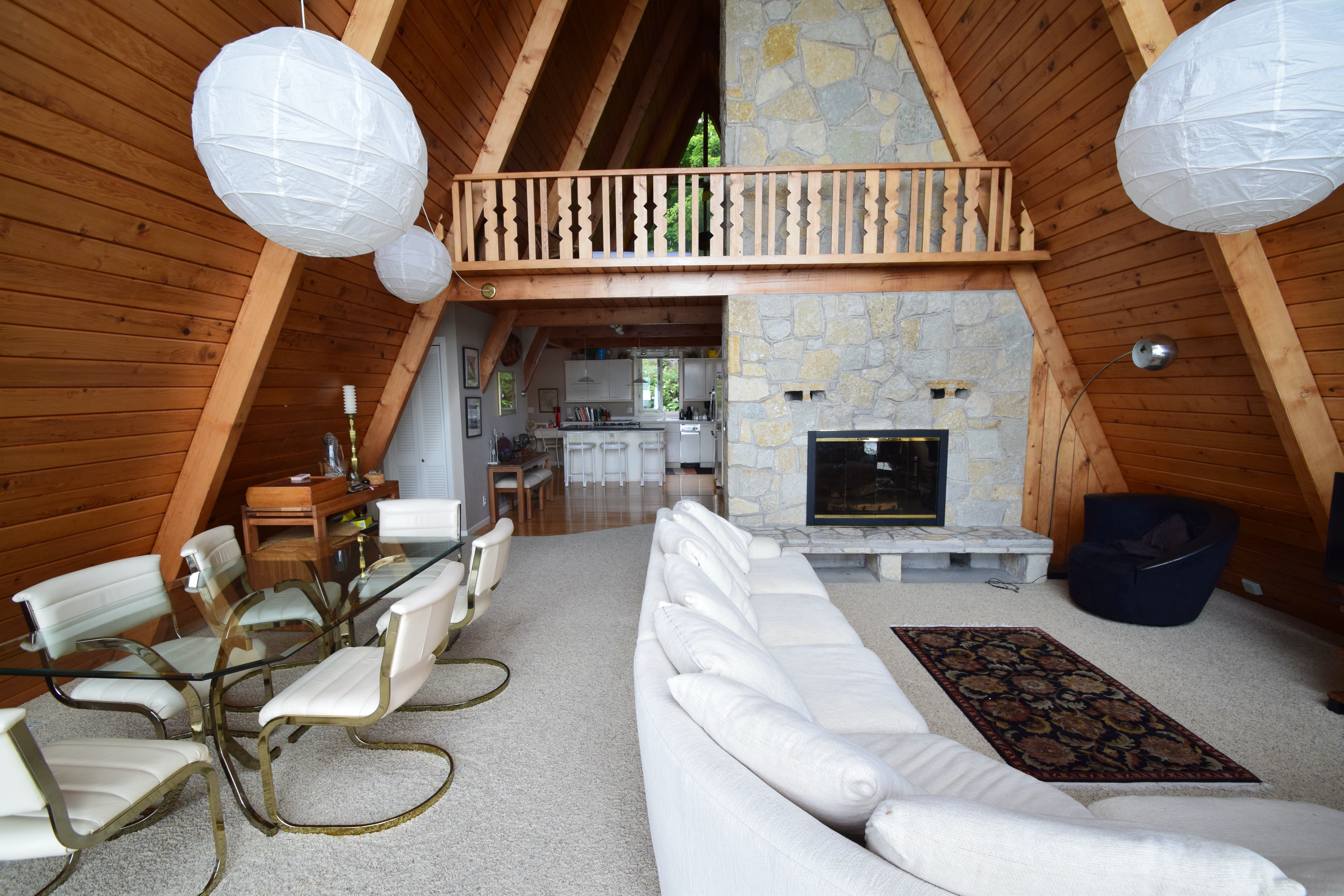 Loontown cabin interior living area